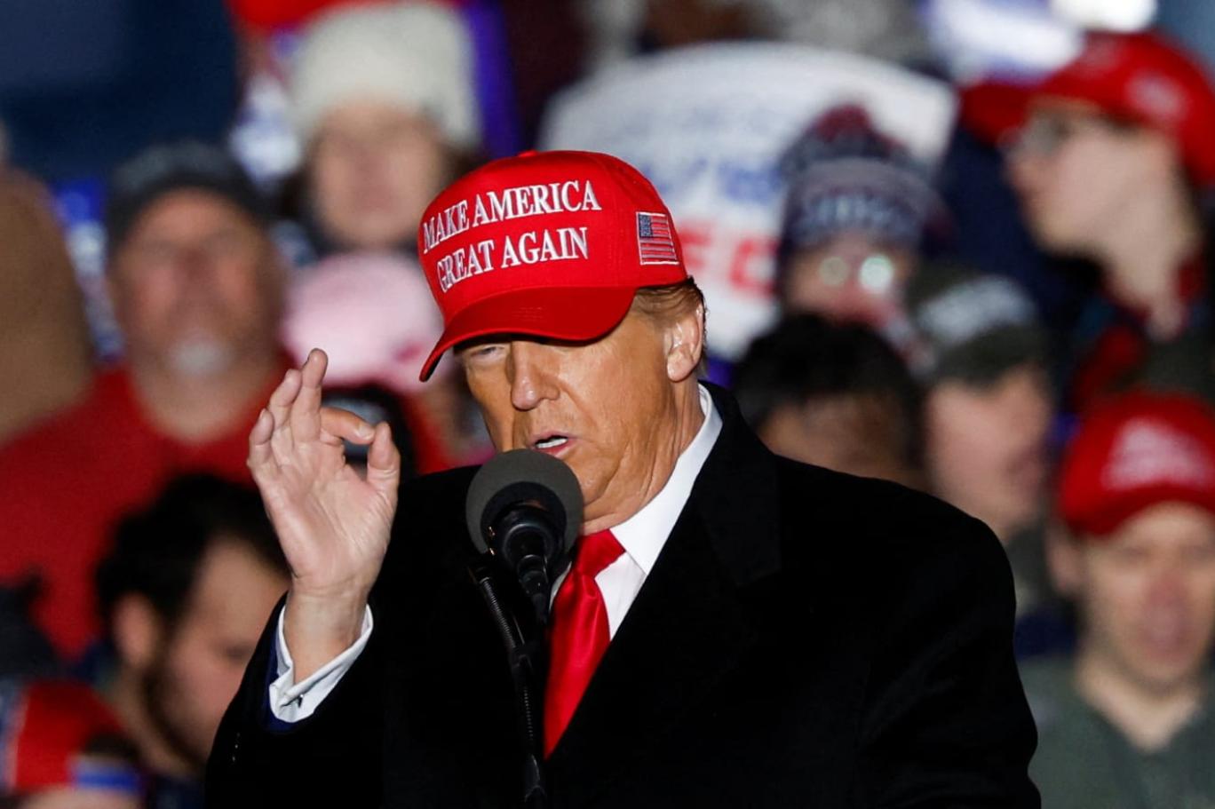"They're not wrong," Trump says of supporters chanting "Genocidal Joe"