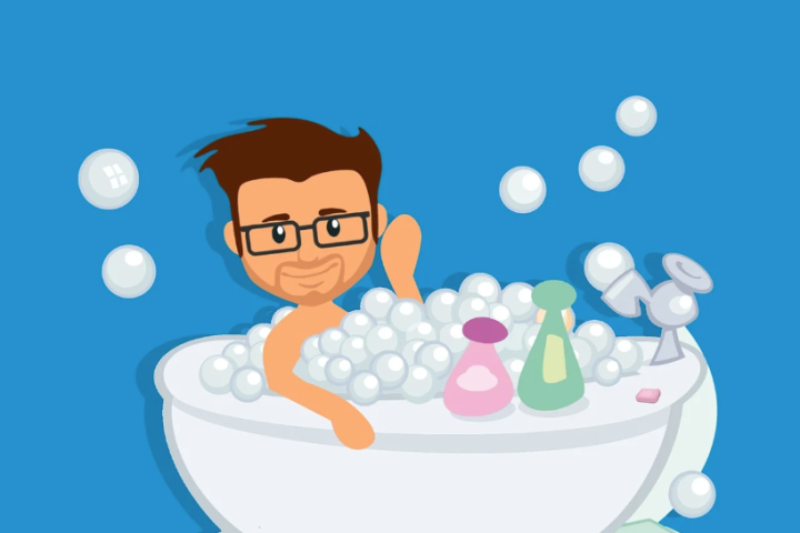 What time of the day should you avoid showering?