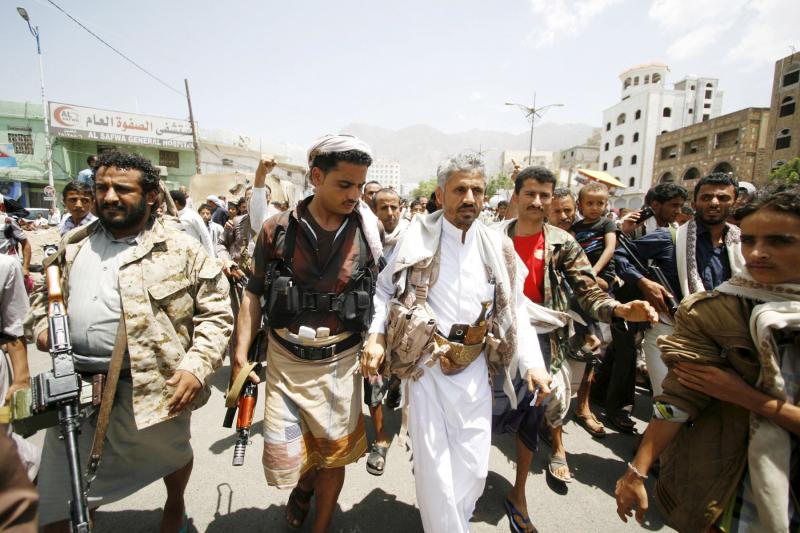 Taiz city, Yemen Hamoud Saeed El-Mikhlafi Müslüman Kardeşler lideri bir dosya fotoğraf