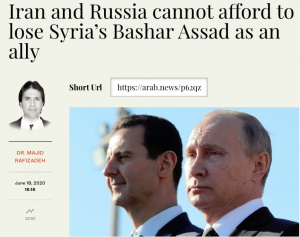 İran ve Rusya Beşar Esad'ı müttefik olarak kaybetmeyi göze alamaz 2