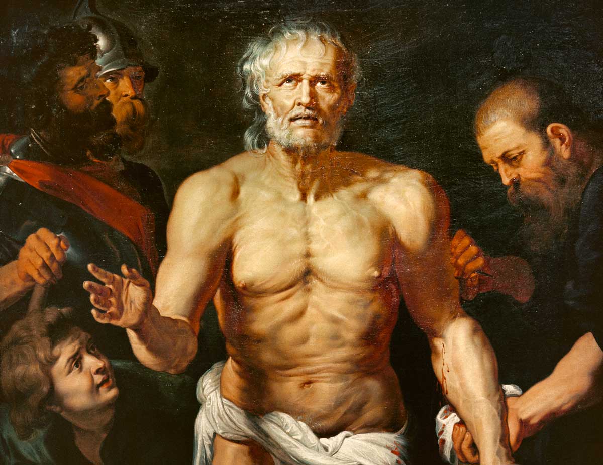 Seneca'nın Ölümü, yazan Peter Paul Rubens, c. 1614, Alte Pinakothek, Münih.