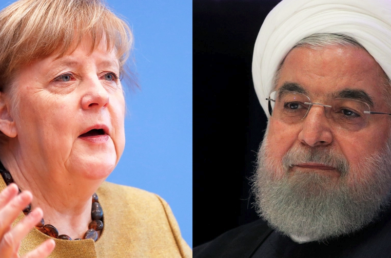Merkel, Ruhani'ye JCPOA'yı kurtarmak için "pozitif sinyaller" gerektiğini söyledi