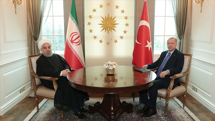 President Erdogan and Iranian President Rouhani meet on the phone