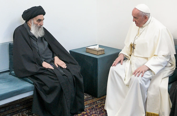 Papa Francis, Irak’ın Şii lideri El Sistani ile görüştü