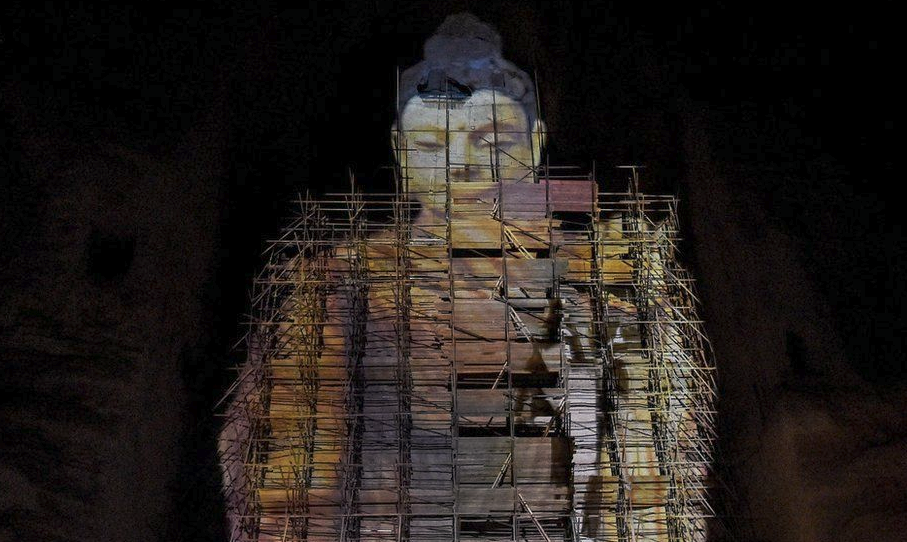 Resimlerle: Taliban tarafından yok edilen Bamiyan Buddha'nın 3D dönüşü