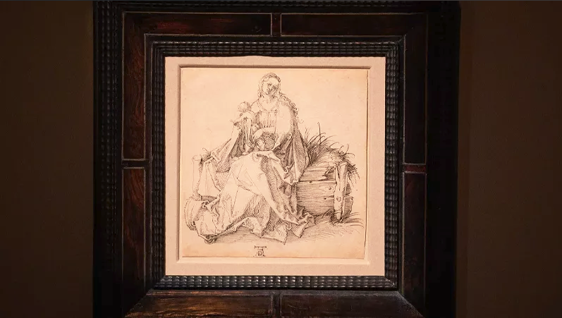 The drawing he bought for 30 dollars, the million-dollar Albrecht Durer painting is out