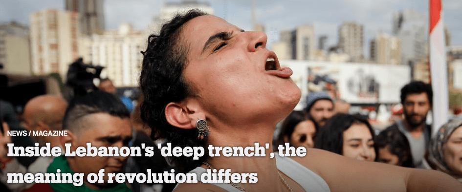 Inside Lebanon's 'deep trench', the meaning of revolution differs