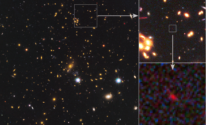 Astronomers Measure the Rotation of the Farthest (and Hence Earliest) Galaxy Ever 2