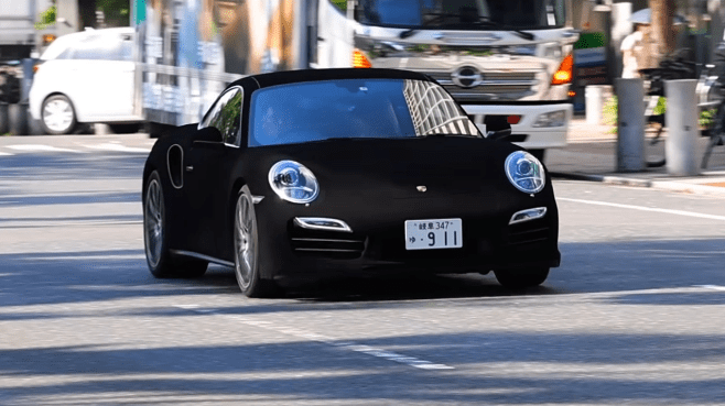 Porsche 911 covered in the world's darkest black paint! 1