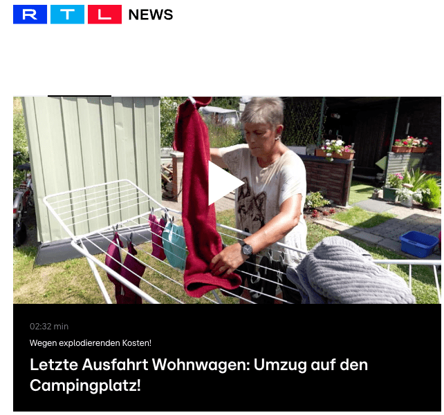 They can no longer afford the expensive rents Apartment too expensive: People move permanently to campsite!