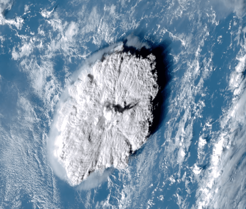 Mesosphere is breached by the tallest known volcano plume 1