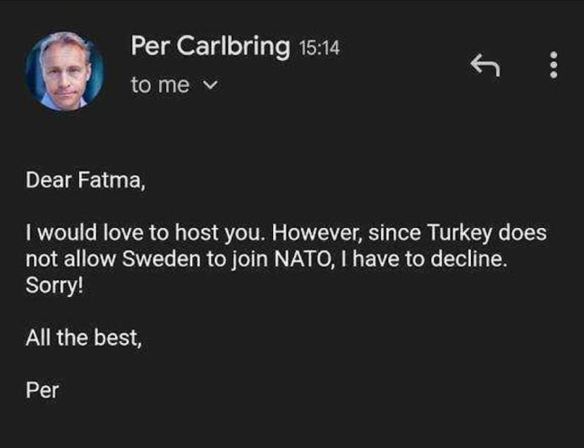 Swedish professor punishes Turkish student for Sweden's NATO membership 1