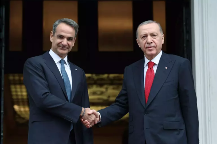 Erdoğan met with Greek Prime Minister Kiryakos Mitsotakis