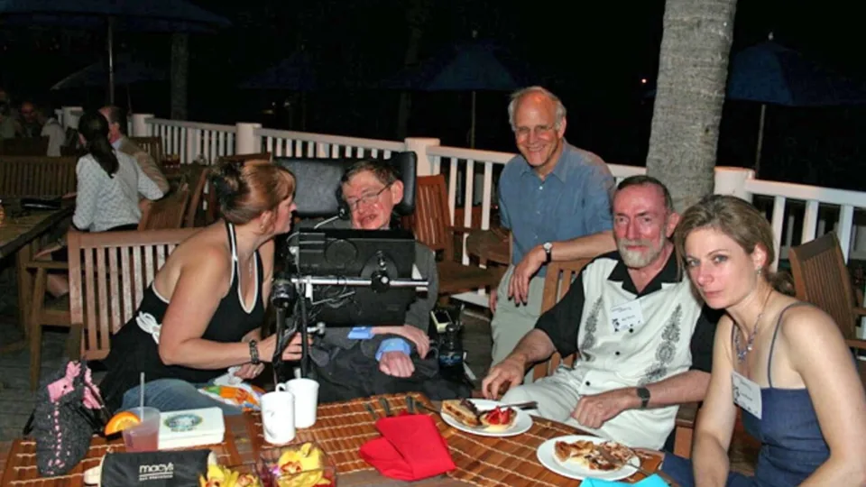 Hawking was photographed on Epstein's private island.