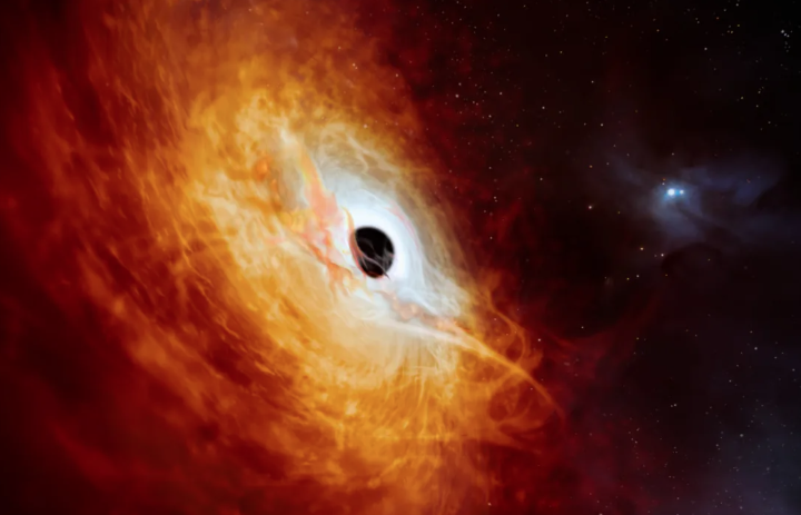 The brightest and fastest growing object known in the universe: This black hole swallows a Sun every day!