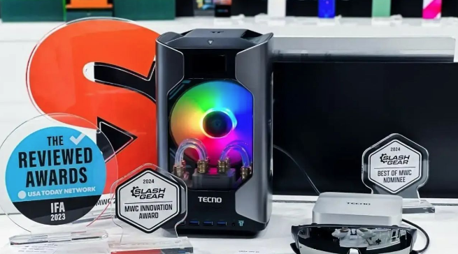 Tecno Unveils World's Smallest Water-Cooled Mini Gaming PC at MWC 2024