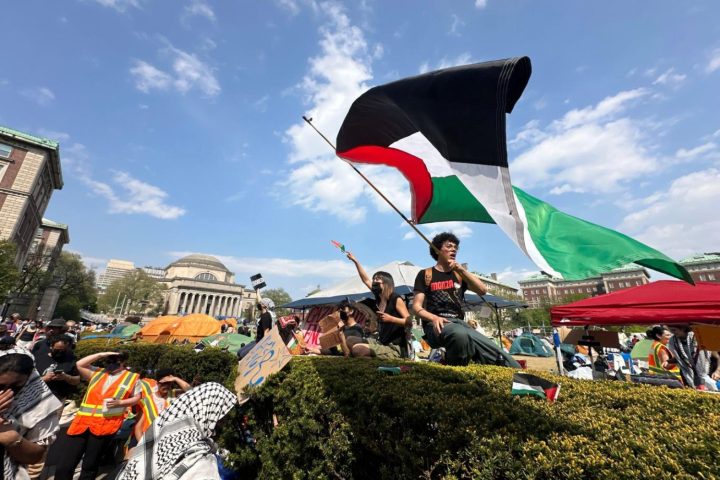 Gunshots fired during intervention against protests in support of Palestine in the US